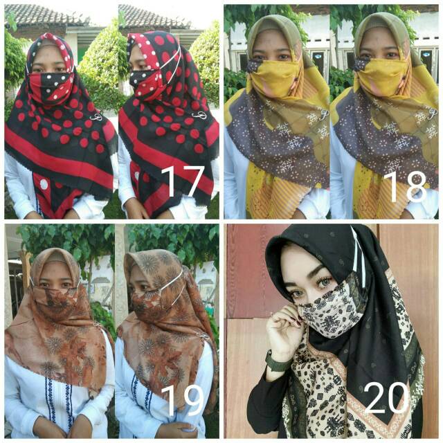 MASKER VOAL/VOAL MASKER/HIJAB MASKER/MASKER HIJAB/SET MASKER