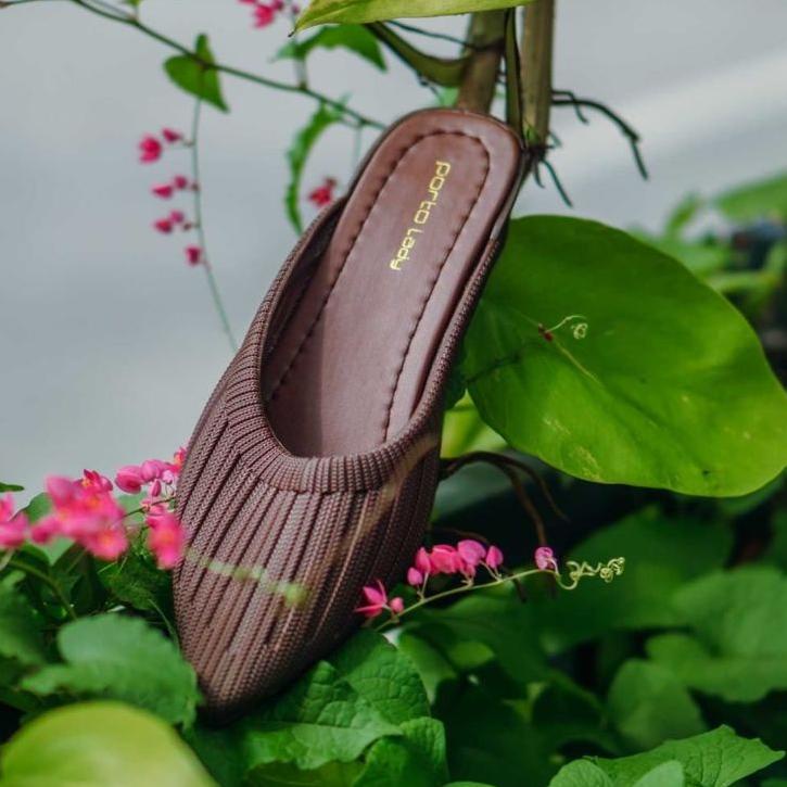 Sendal Wanita Wedges Selop Karet Jelly Wedges Porto Lady DTA / Sepatu Sandal Wanita Selop Jelly / Se