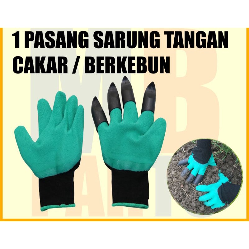 set sarung tangan cakar untuk berkebun gardening gloves