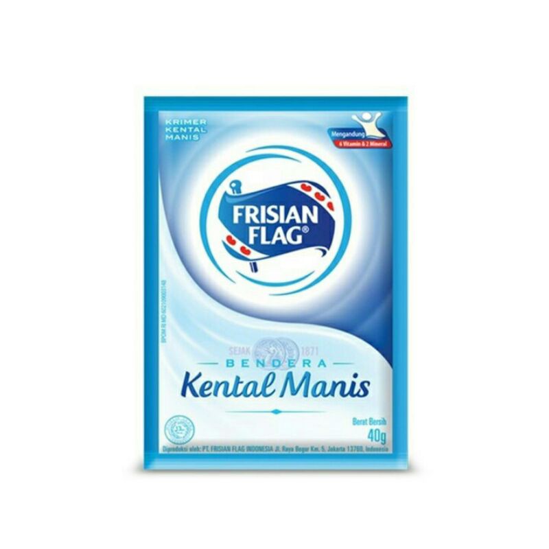 

Frisian Flag Susu Kental Manis Bendera Sachet 40gr