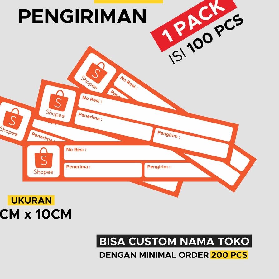 

spesial❤ Sticker Label Pengiriman (1 PACK) 2x10cm termurah se indonesia
