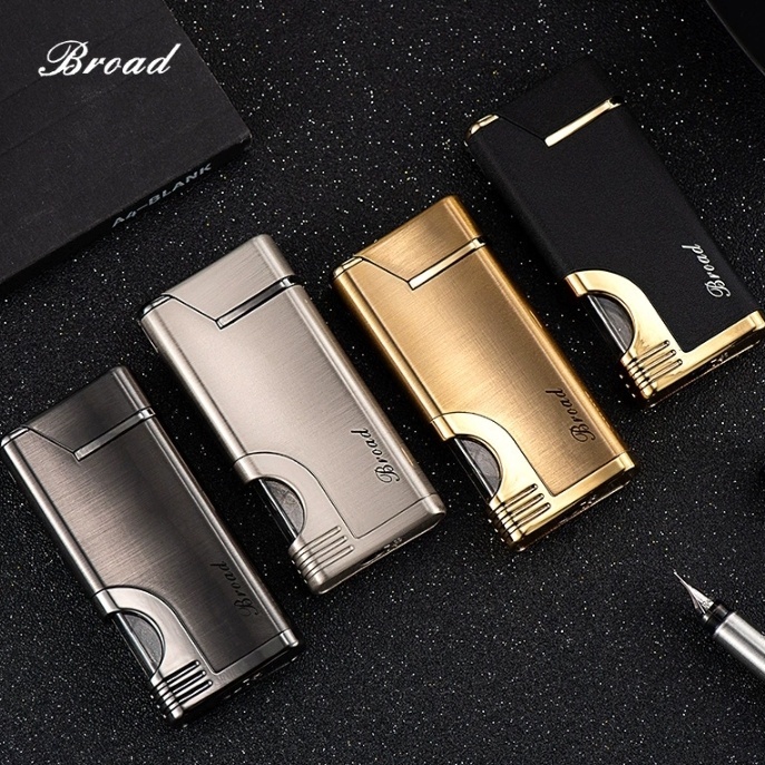 mancis korek api bara BROAD ada indikator gas torch lighter murah unik - 1838