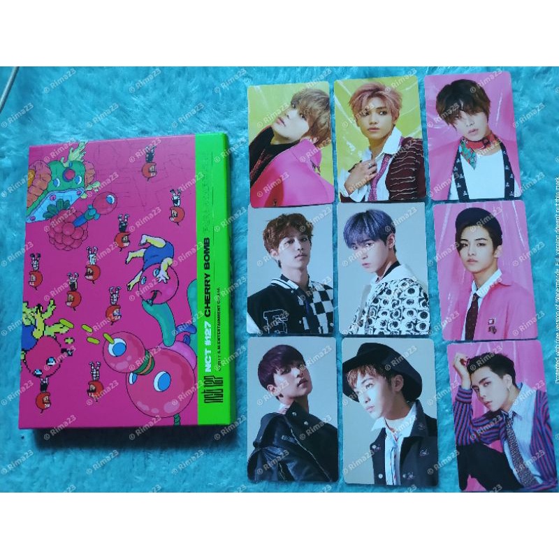 Postcard PC stiker cherry bomb nct 127 fullset