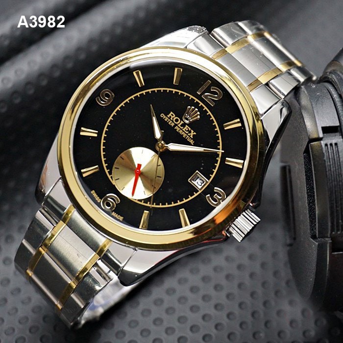 Jam Tangan Pria/Cowo Rolex Automatic Rantai Retro - Kode A3982, A3983, A3984, A3985, A3986