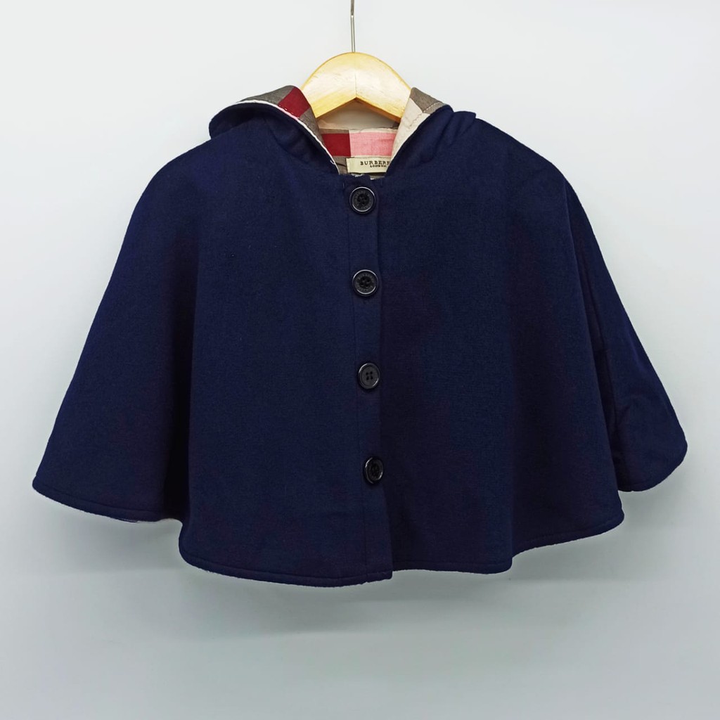 Jaket Ponco Burberry Anak Import / Jaket Tebal Coat Burberry
