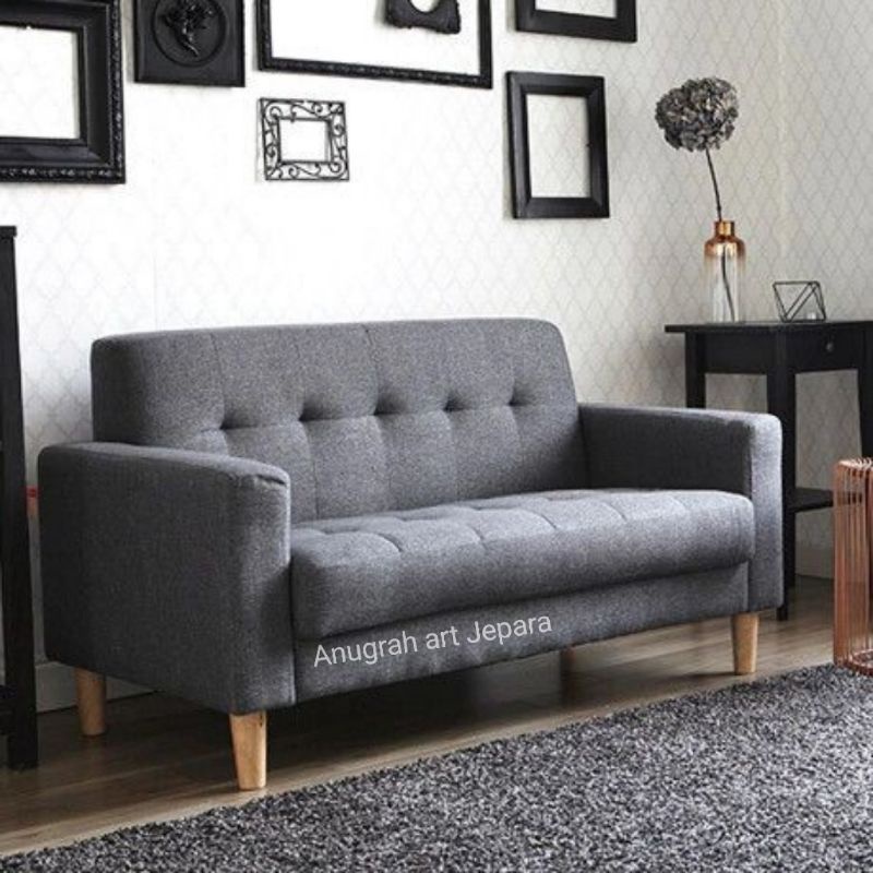 sofa minimalis 2 seats fabric high QUALITY ANUGRAH ART