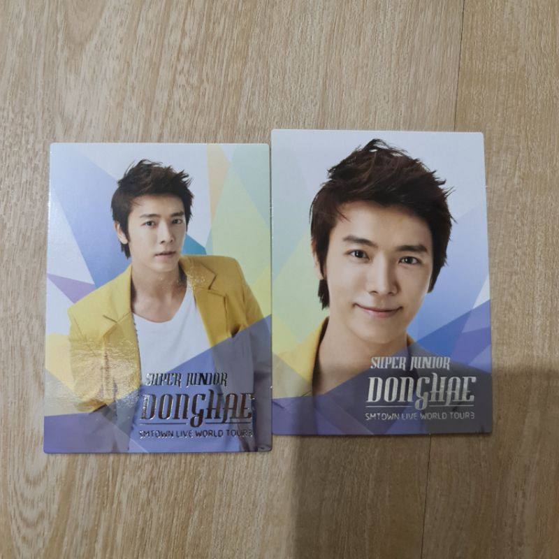 photocard smtown donghae dan eunhyuk super junior good condition