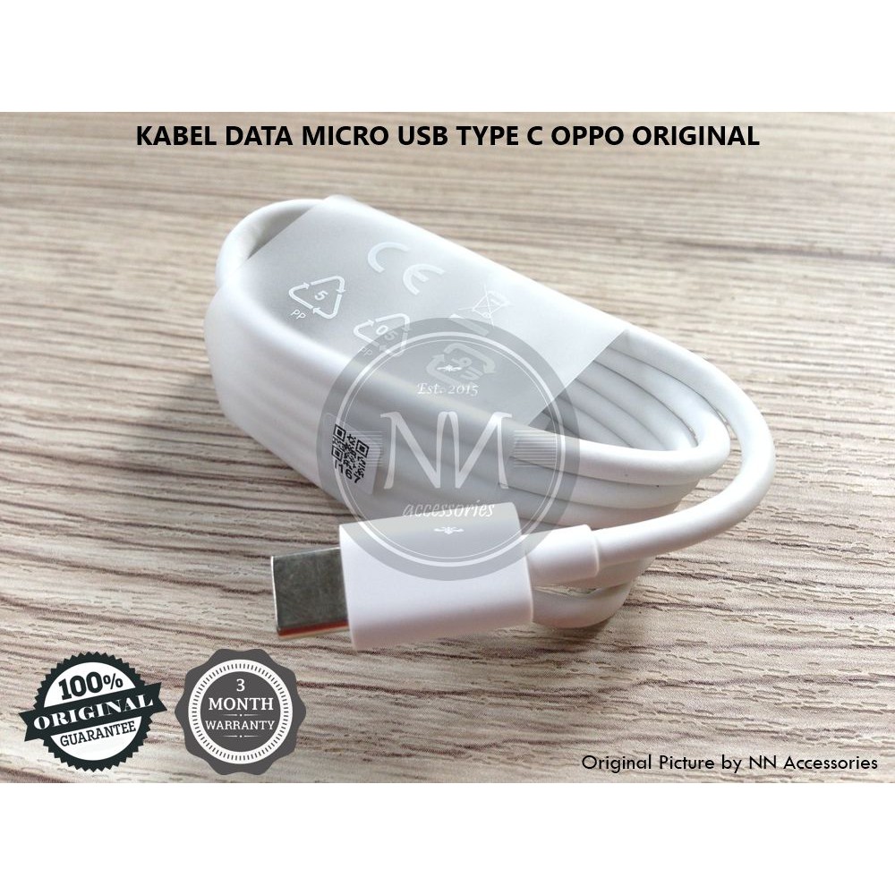 KABEL DATA MICRO USB TYPE C OPPO A5 2020 A9 2020 A11 ORIGINAL