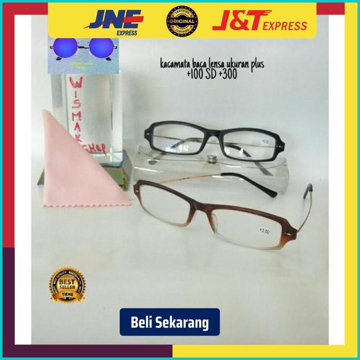 kacamata baca plus ,,clasic murmer - Hitam, plus 150