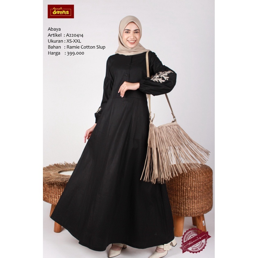 A220414 Abaya Dewasa rumah dannis Size XS - XXL