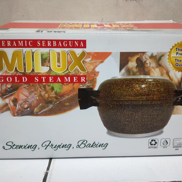 PANCI CERAMIC SERBAGUNA MILUX (GOLD STEAMER)