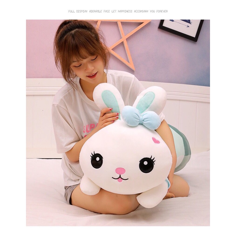 Bantal Selimut Boneka Karakter Kelinci Balmut Lembut Lucu Anak Lembut Import