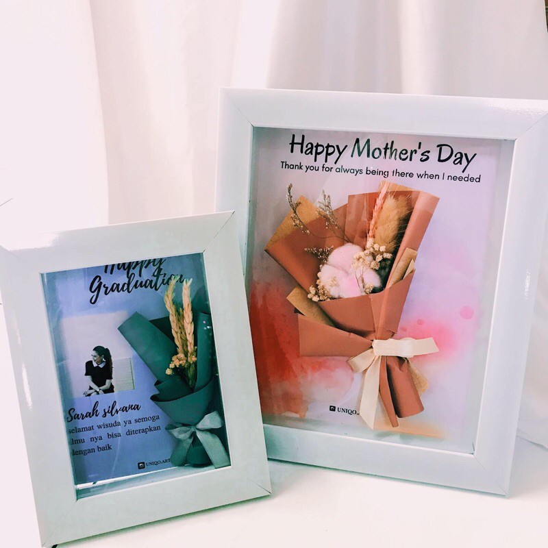 3D Flower Frame (bingkai hadiah) 8R