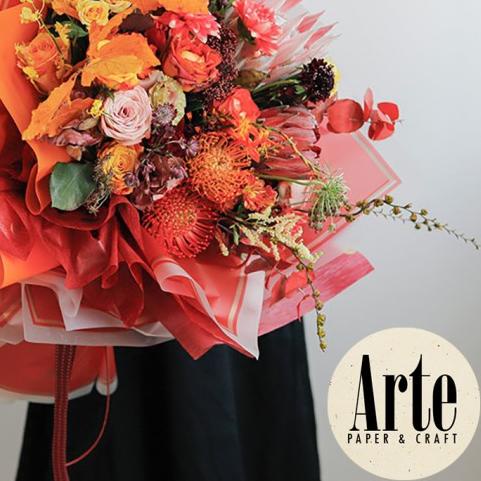 

☁ 20 Lembar Cellophane Frame Bingkai Tebal Kertas Buket Korea Bunga Flower Wrapping Paper Kado Arte Grosir Jakarta P.HX-038B ➬