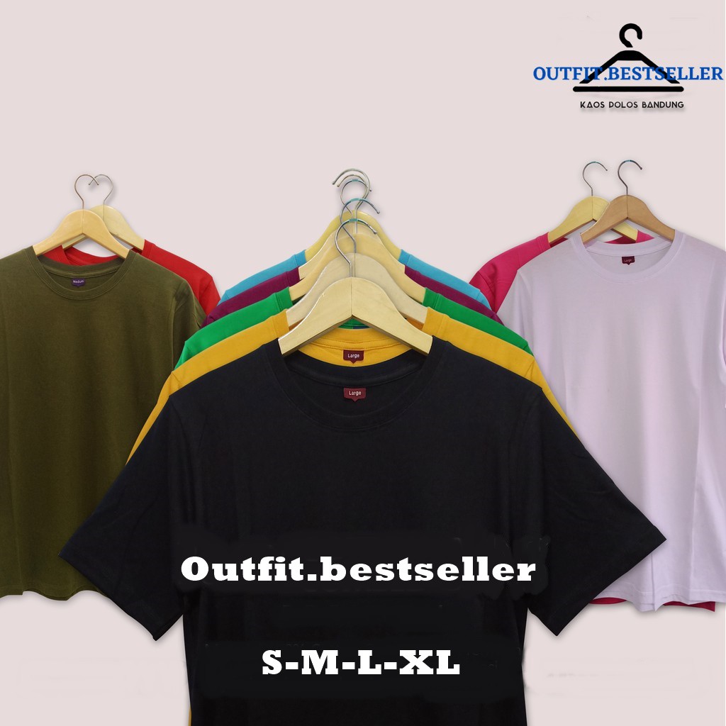 [LANGSUNG DARI PABRIK] Kaos Polos cotton combed / ONECK / unisex / tangan pendek / baju pria