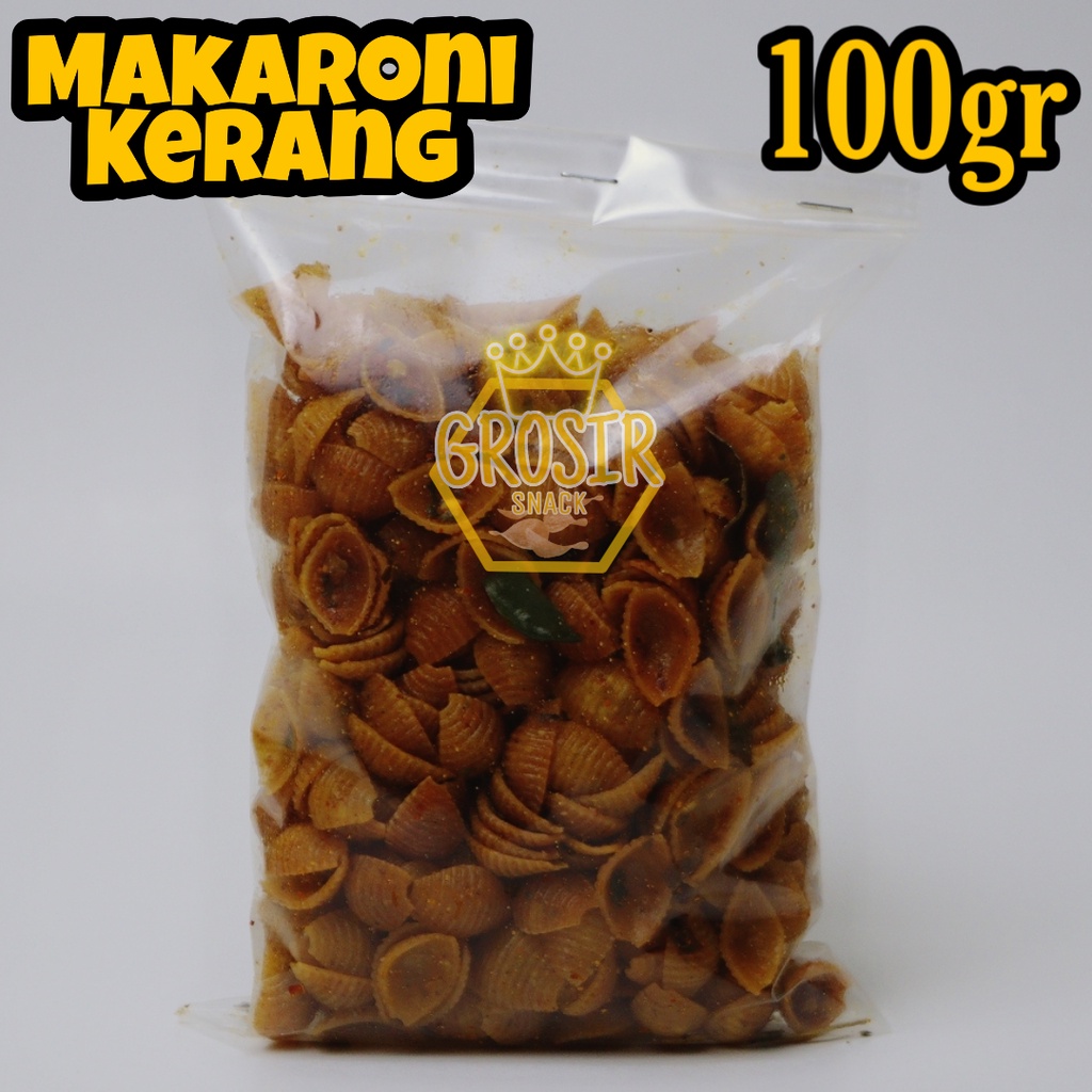 Makaroni Kerang kriuk seblak 100gr+ Daun jeruk banyak rasa