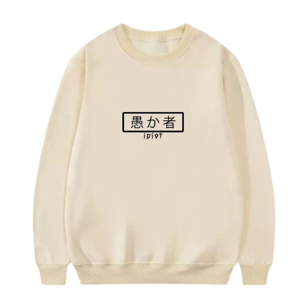 Sweater Crewneck Japanese idt Pria &amp; Wanita M-XXL