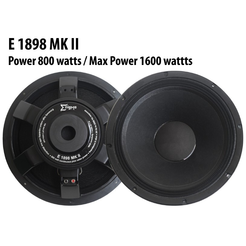 Speaker Subwoofer 18 inch 18" Enigma 1898 Mk II Termurah