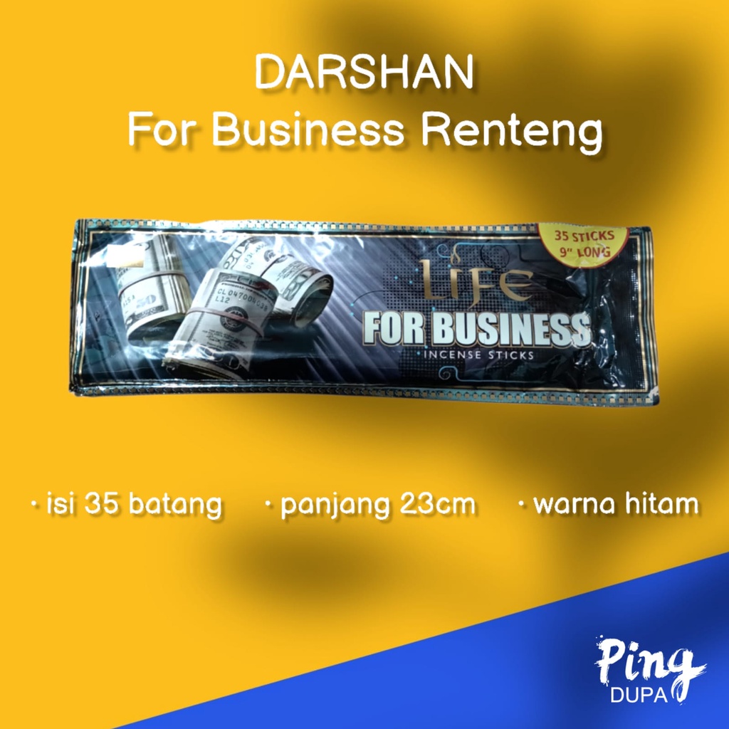 Dupa Hio For Business Renteng or Dupa India untuk bisnis isi 35 batang By Darshan India