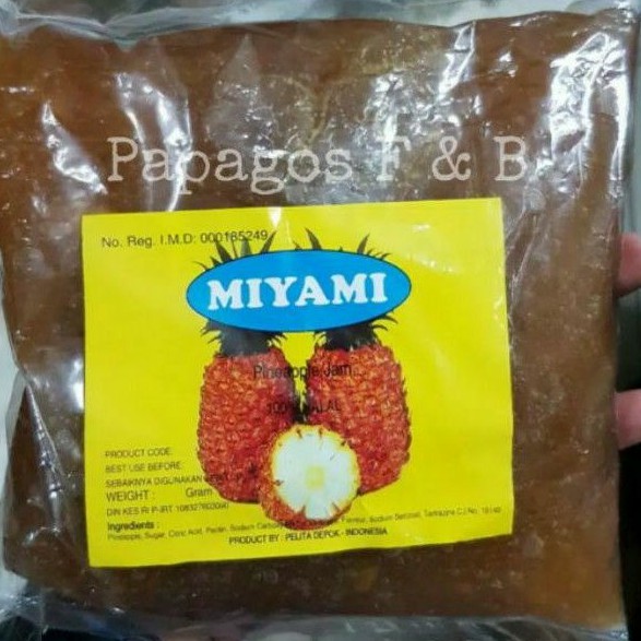 

Selai Olesan Nanas Nenas Miyami / Pineapple Jam1 kg / kilo