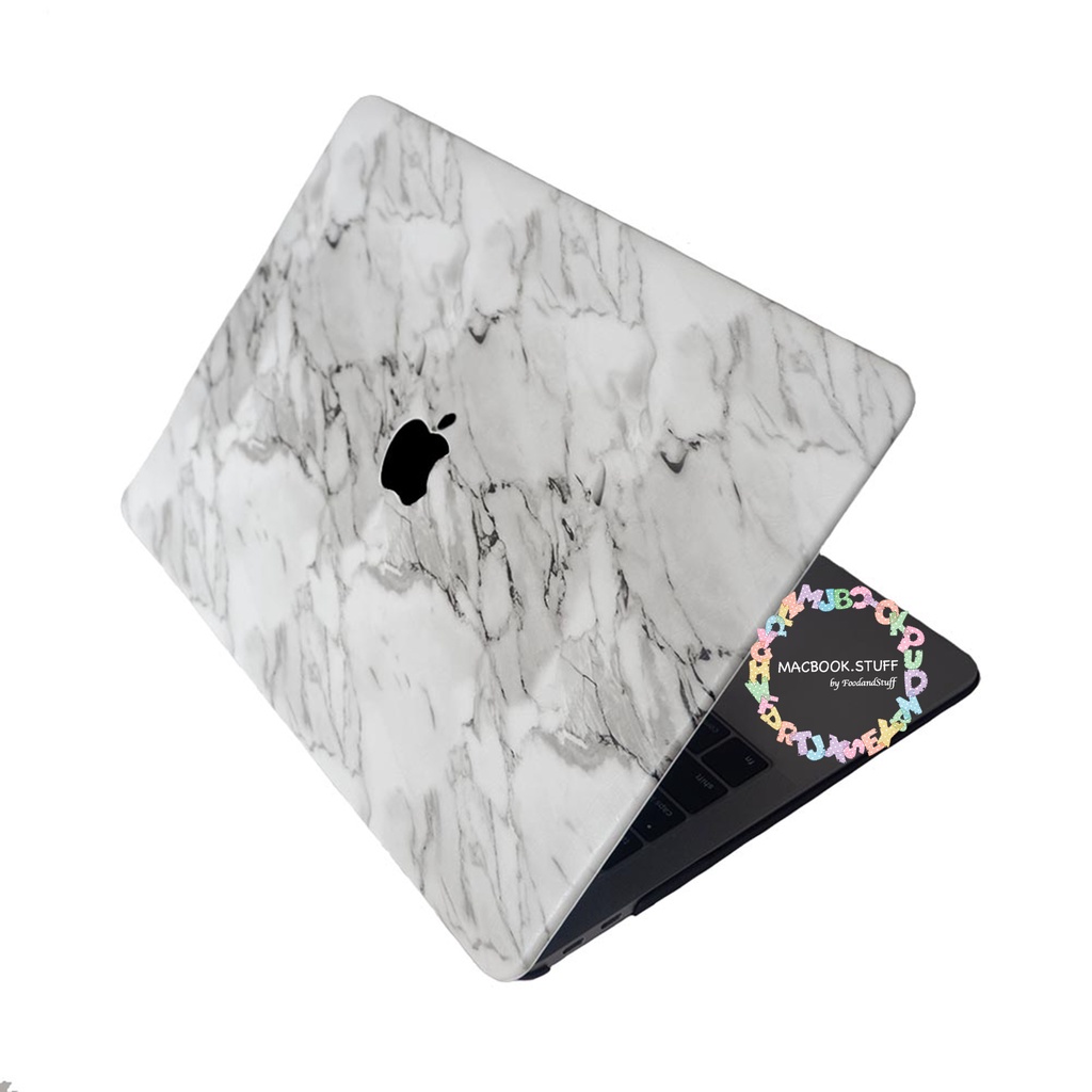 MACBOOK Case LEATHER M.WHITE 3D NEW AIR PRO RETINA 11 12 13 14 15 16 INCH NON /  WITH CD ROOM / TOUCHBAR / TOUCH ID / M1 2020 2021 2022