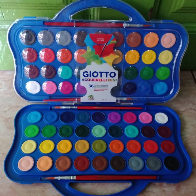 36 Giotto Block Watercolour Mini / Acquerelli Mini / Cat air Blok Kapur