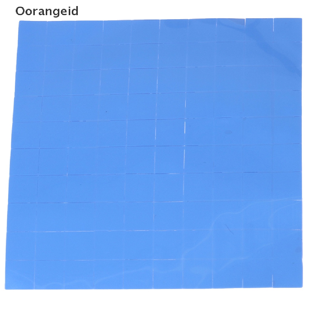 100 Pcs Bantalan Termal Pendingin GPU CPU Bahan Silikon Ukuran 10x10 X 0.5mm