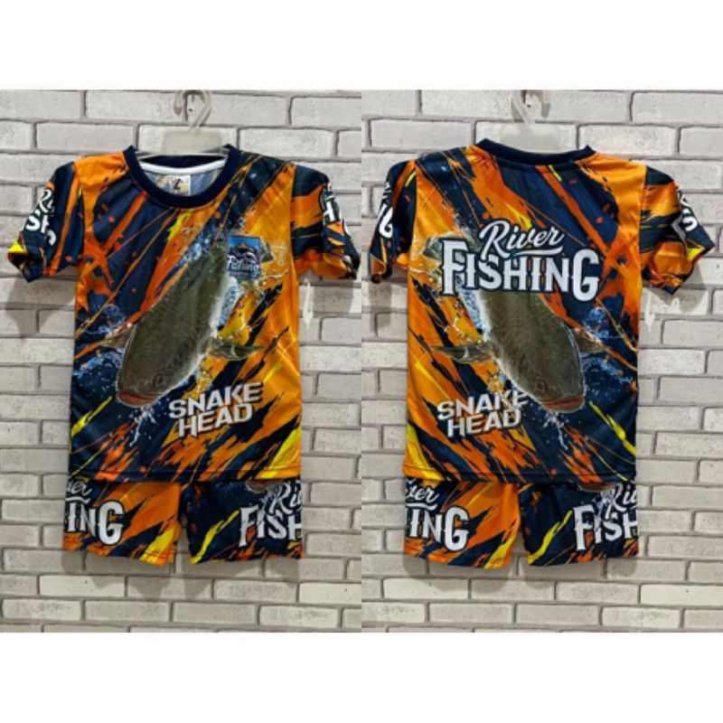 SETELAN ANAK MANCING MANIA FISHING PRINTING MURAH