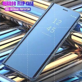 Case Flip Mirror Samsung A71 2020 Clear View Auto Lock