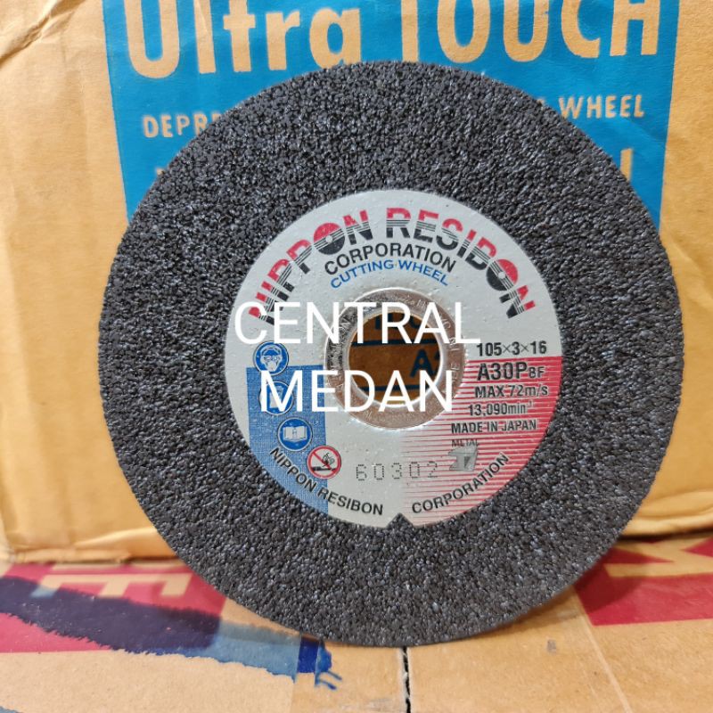 BATU GERINDA POTONG 4" 4 INCI X 3MM 3 MM NIPPON RESIBON