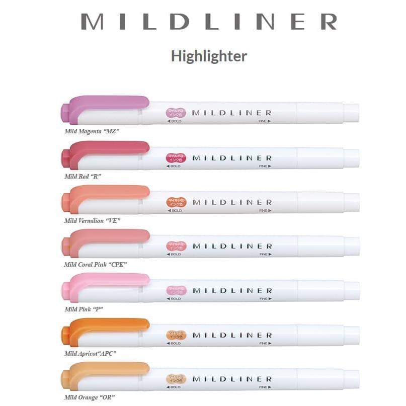 

Stabilo Warna Warni - Highlighter - Stabilo Pulpen Zebra Mildliner Double-Sided Highlither - Apricot