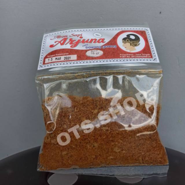 

ARJUNA ABON SAPI + BAWANG GORENG 75 GRAM (KEMASAN PLASTIK)