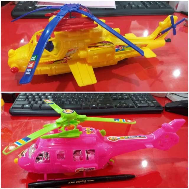 Mainan Helikopter Ditarik