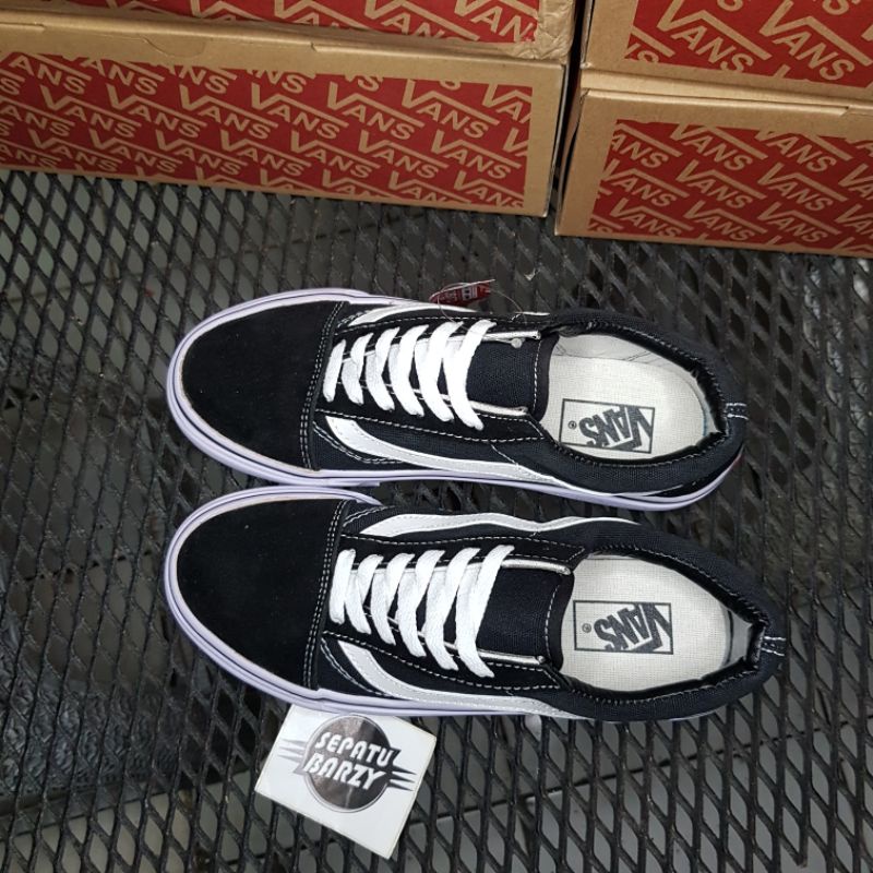 COD SEPATU SNEAKERS Oldskool Klasik Black White