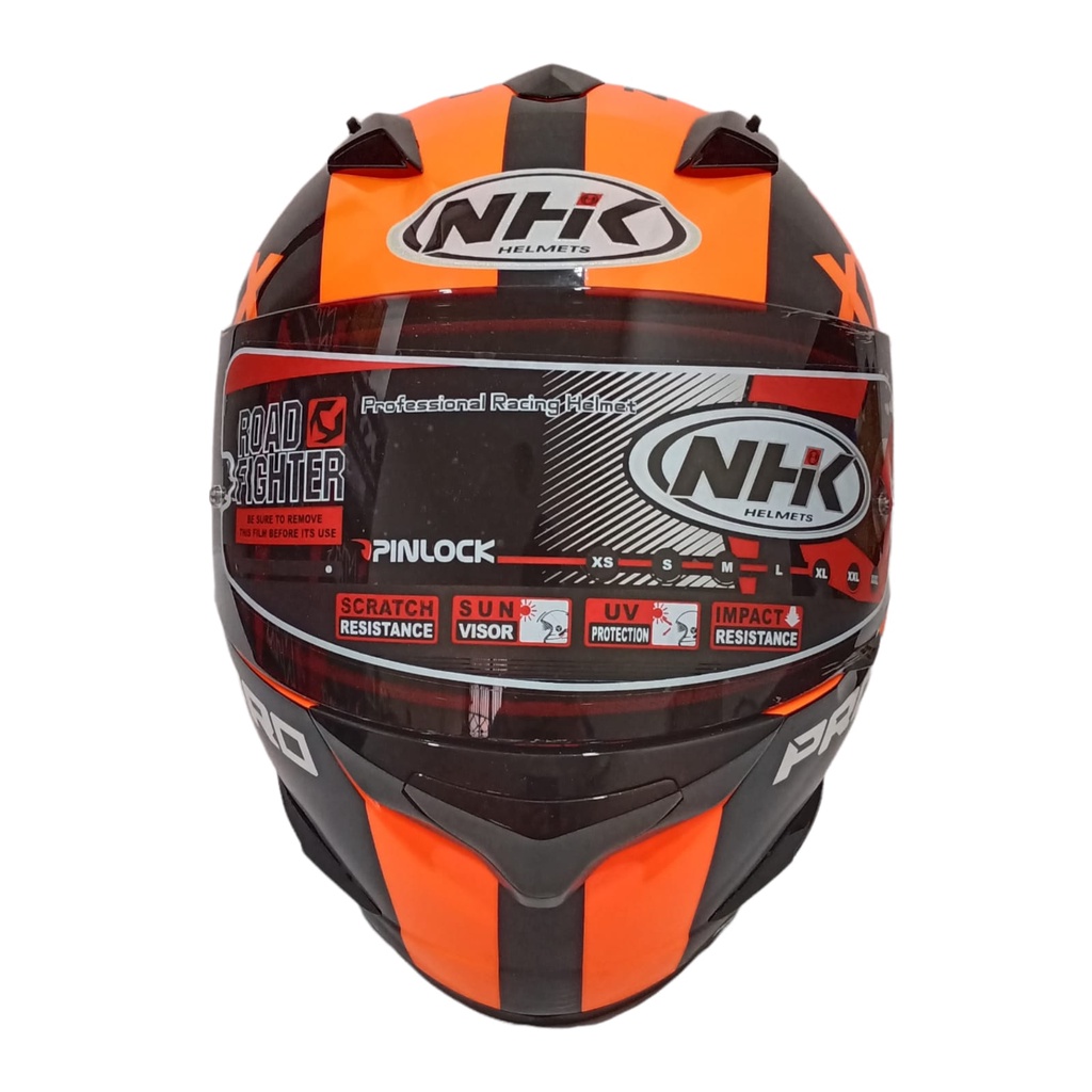 HELM FULL FACE NHK MOTIF RACE PRO ZR 650 ORANGE FLO