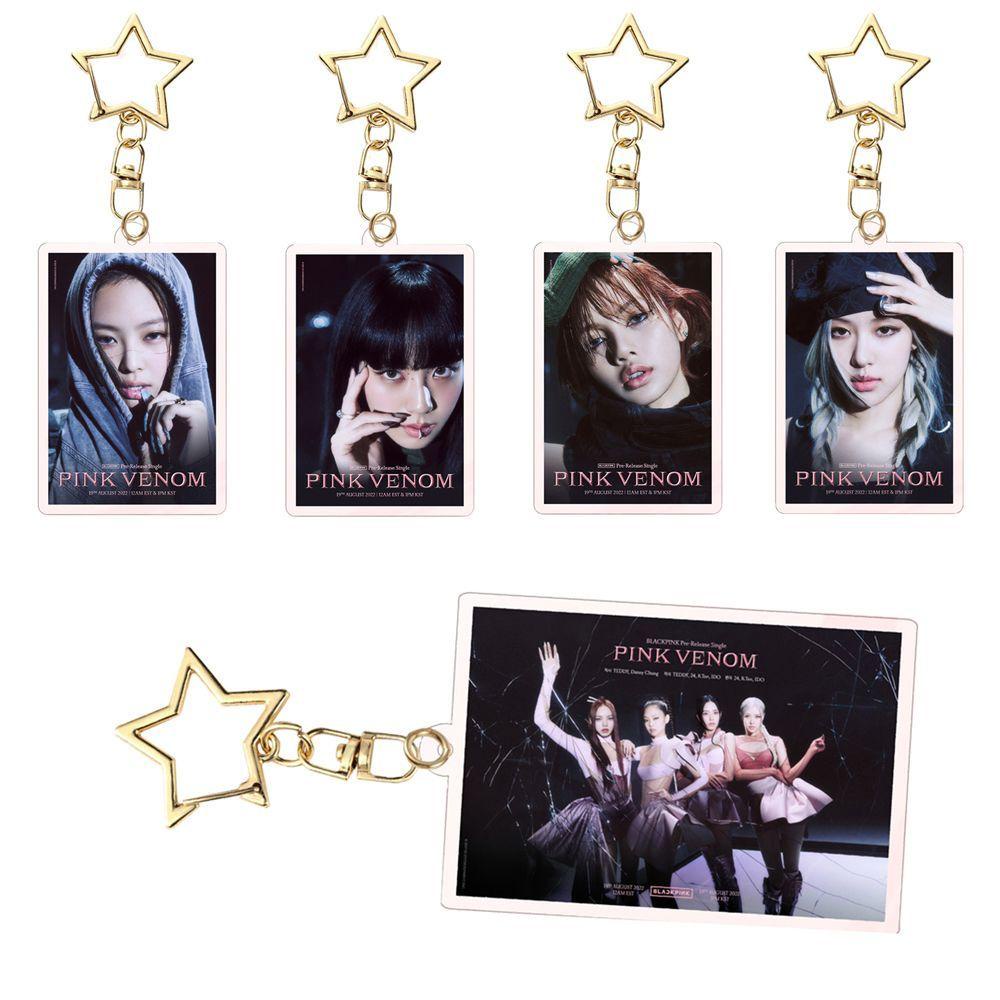 Needway Merah Muda VENOM Gantungan Kunci Aksesori Diy Album Baru Dua Sisi Grup Gadis Ornamen Handbag Charms Hanging Decoration Handbag Pendant Idol Keyring