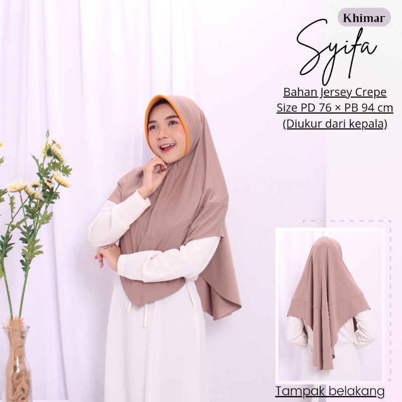Termurah!! Hijab Dewasa/Hijab Khimar-Khimar Syifa Bahan JerseyCrepe-Hijab Murah-Best Seller