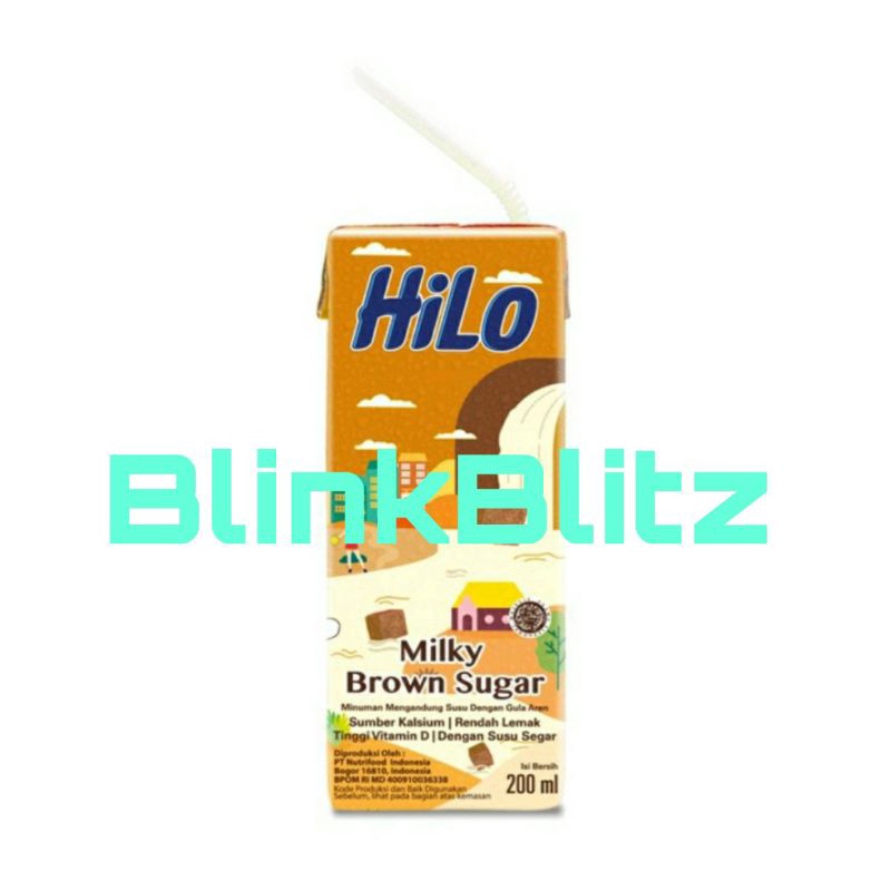 Hilo Milky Brown Sugar 200 ml Susu UHT