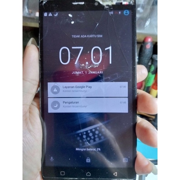 mesin lenovo k4 note A7010 minus normal