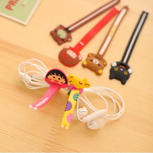 CORD HOLDER 3D TEBAL PENJEPIT KLIP PENGIKAT KABEL CHARGER CARTOON KARAKTER