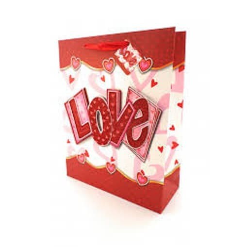 

Love Paper Bag Love Tenteng Box Hadiah 3 Dimensi P L T 8 x 18 x 24 Cm