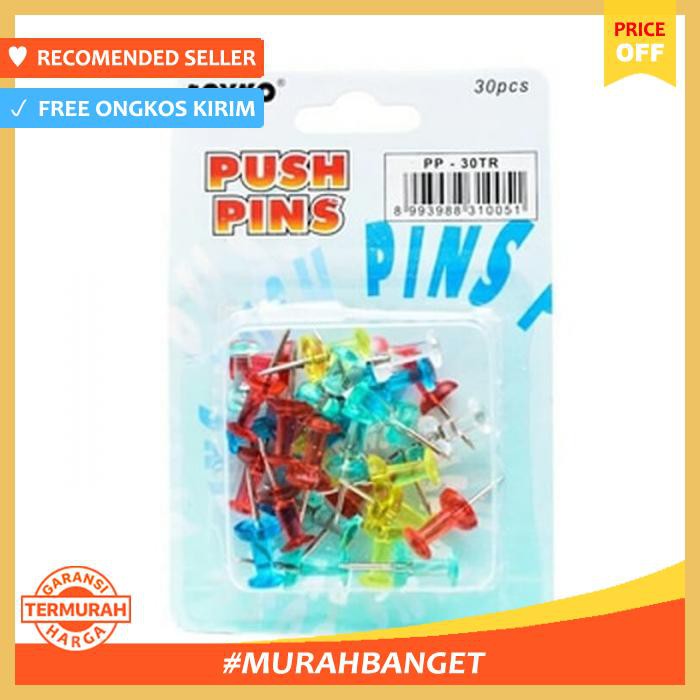 

Pengikat & Perekat - Paku Push Pin Joyko Utk Softboard - Office & Stationery
