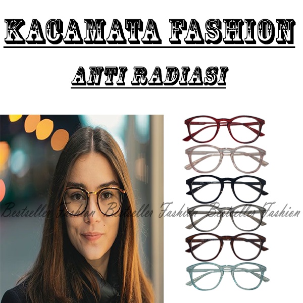 Kacamata fashion / kacamata lensa transparant /  Kacamata Frame Lensa Transparan Anti Radiasi Unisex Glasses Murah / kacamata model terbaru