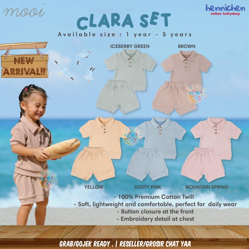 PROMO 7.7 PROMO BAJU LEBARAN MURAH MOOI CLARA SET SETELAN BAJU PENDEK CELANA PENDEK SETELAN PAKAIAN BAJU ANAK 1 - 3 TAHUN