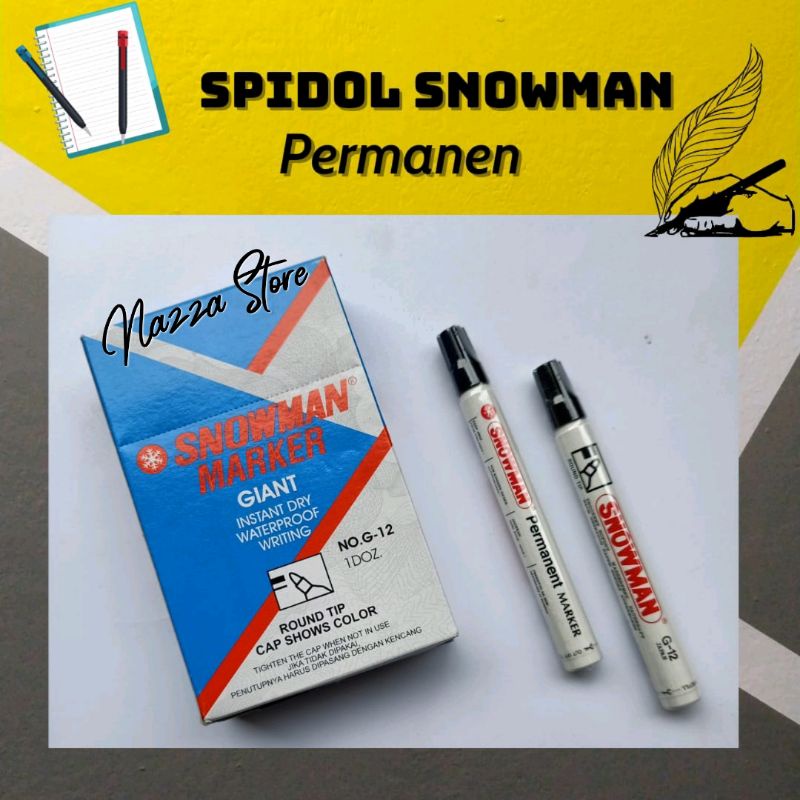 

Spidol Permanent 1 pcs Snowman Faber Castell Faster Van-Art