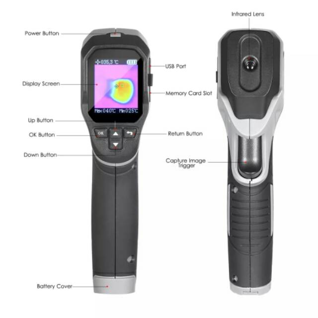 Mini thermal imager termometer camera infrared