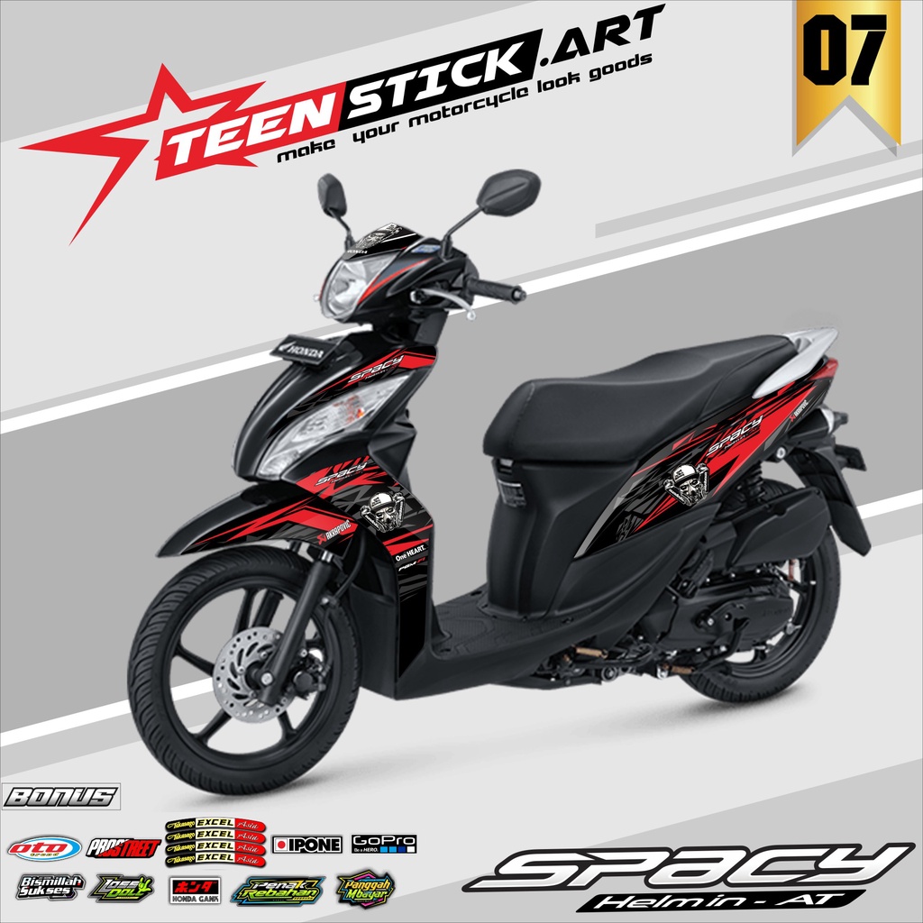 STRIPING SPACY 2011-2018 - STRIPING HOLOGRAM HONDA SPACY 2011-2018 TENGKORAK