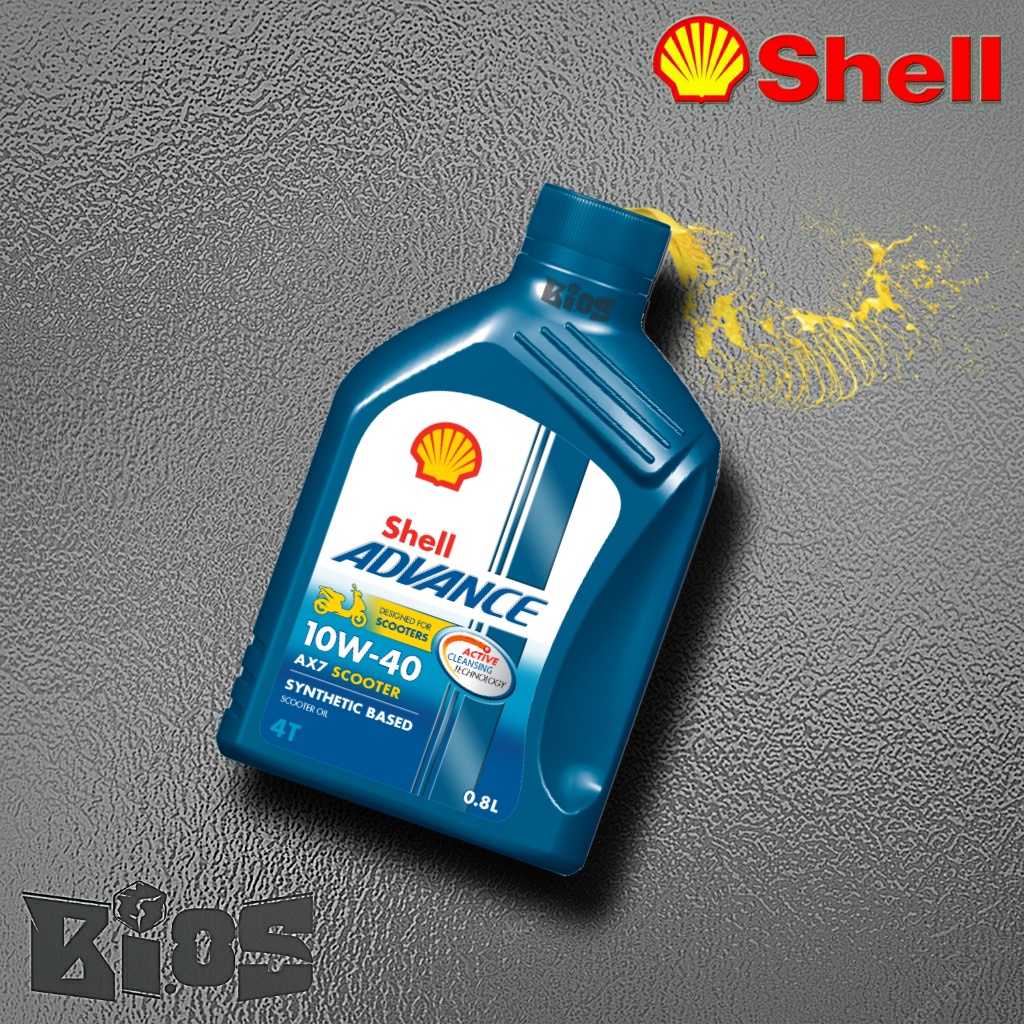 SHELL ADVANCE AX7 SCOOTER 10W-40 MB 800ml OLI MESIN MATIC