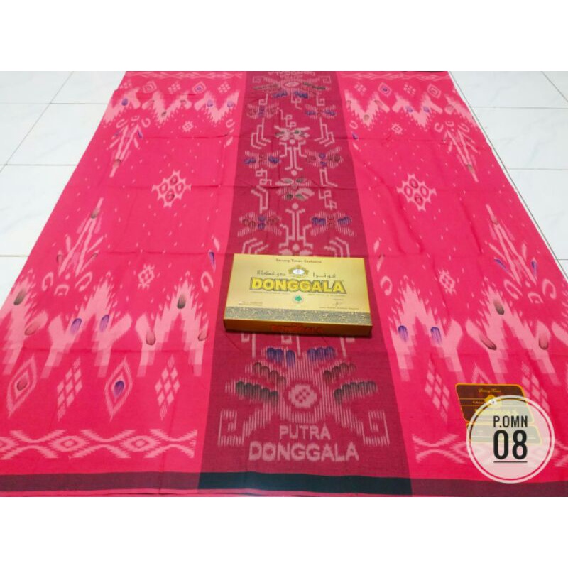 sarung donggala hitam gradasi pink hijau putih abu-abu hitam asli katun motif oman