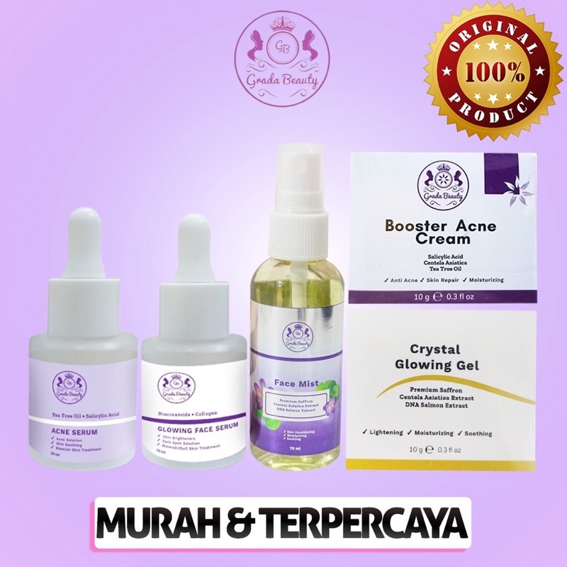 GRADA BEAUTY SERUM / FACE MIST / GLOWING GEL ORIGINAL BPOM